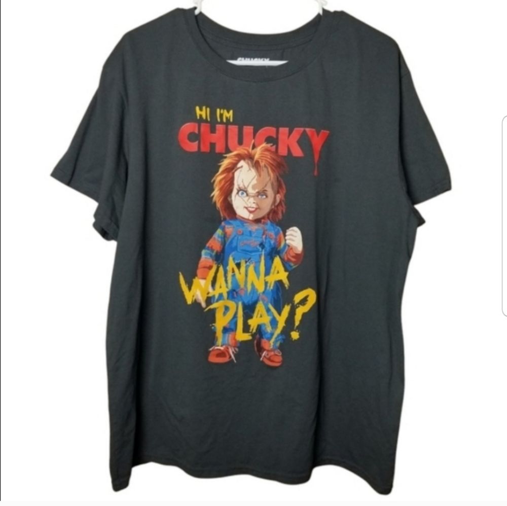 Chucky Wanna Play? Graphic Short Sleeve Shirt